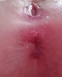 Alone time, playing with my pussy and ass photo