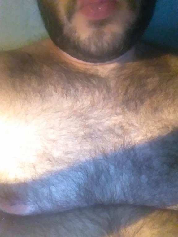 My hairy body and my thick cock