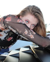 Sexy car modeling photo