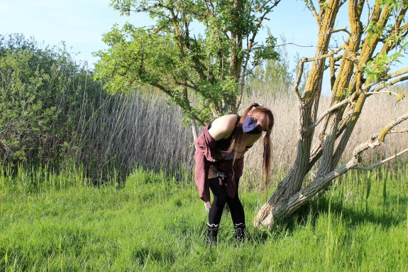 Enjoying the summer in Copenhagen outdoors feeling naughty