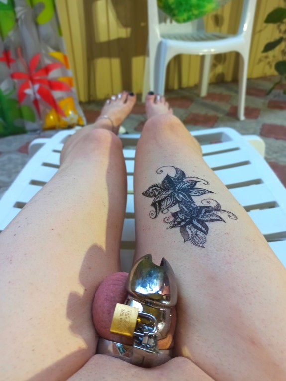 Dildo & chastity photo