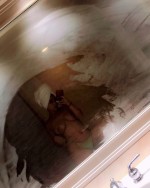 Sexy Latina gets out from the shower