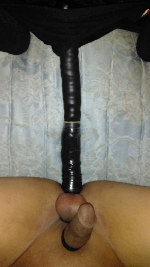 Solo Anal Fuck With Large Dildo.