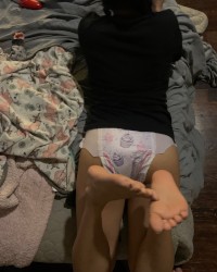 My hot wife in diapers(some wet) and some booty pics of her :) photo
