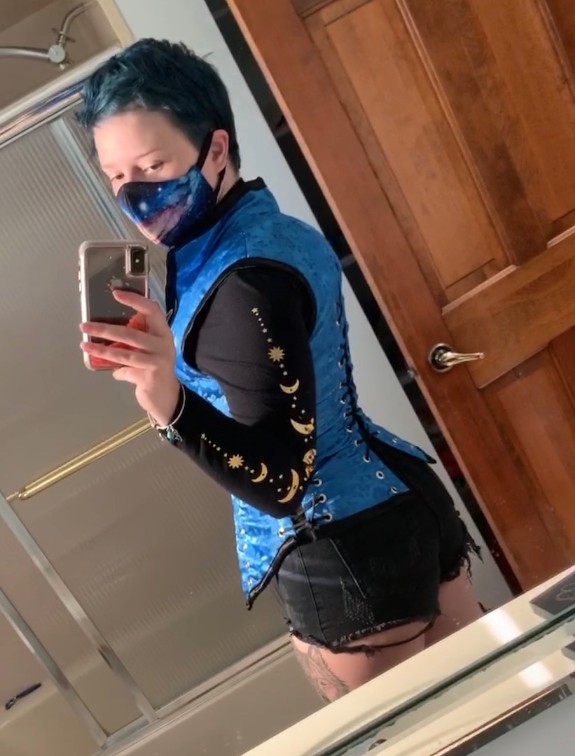 Trying out new outfits