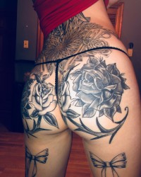 tatted girl with pussy piercings photo