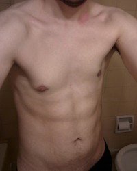 In the bathroom photo