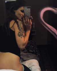 Homemade pig tails sexy babe girlfriend amateur big tits pov big boobs oral photo