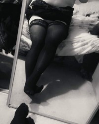 Classy Lingerie Shoot In B&W photo