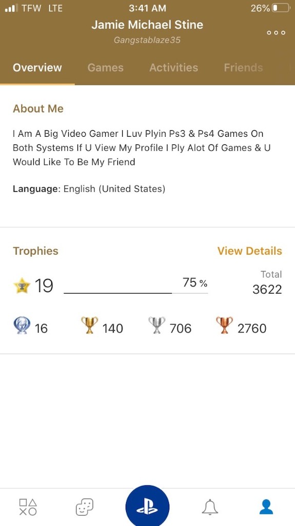 Blaze Psn To My Ps4/Trophy’s I Have