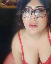 cute girl with red lingerie photo