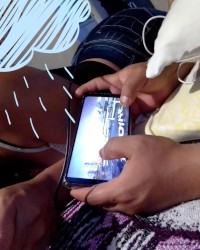 El quería jugar FreeFire, yo quería que jugara conmigo y mi pechos... photo