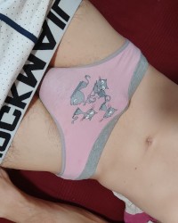 In my sister's panties photo