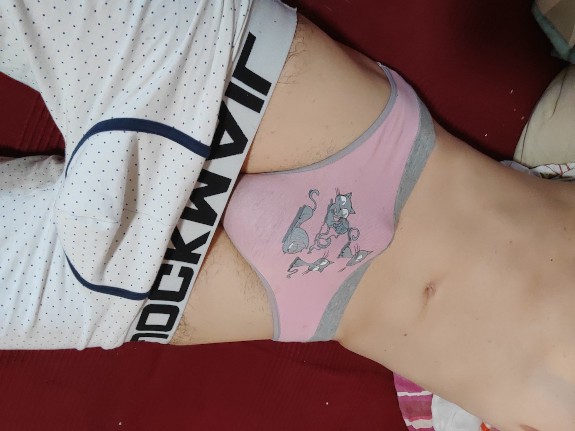 In my sister's panties