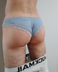 In my sister's panties photo