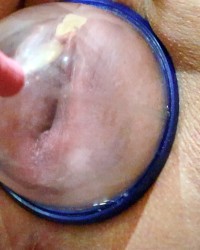 Dirty panties and pump photo