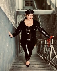 Warden Mistress April takes her slave to prison photo