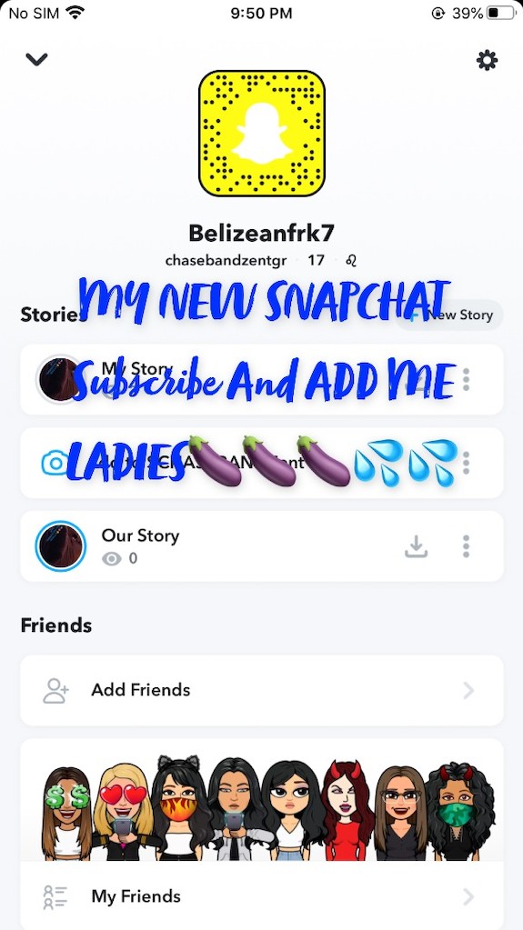 ADD ME ON SNAPCHAT AND I.G. LADIES