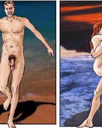 beach waterfall hot spring photo