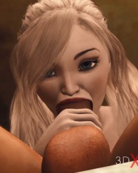 Young blonde fucking with a monk in the church photo