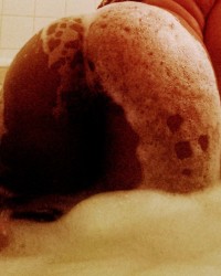 SLIPPERY WHEN WET BUBBLE BATH HELP ME WASH MY PUSSY photo