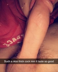 Getting my cock sucked on Snapchat photo