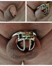 Before & After Locking In Chastity photo