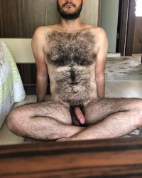 Very hairy man photo