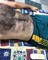 Very hairy man photo