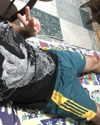 Very hairy man photo