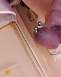 Cock locked and plugged photo