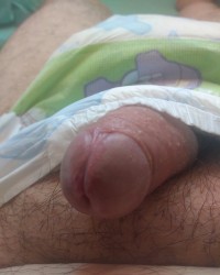 Naughty diaper boy photo