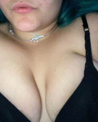 Big tits with the black lingerie photo