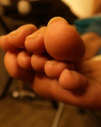 Natural Nails Toe Wiggling photo