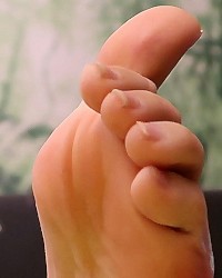 Candid Desk Sole Flexing Toe Wiggling Full photo