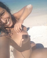 Lola nude at the Beach! photo