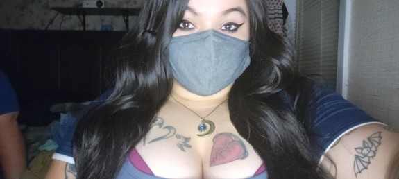 Showing off chubby thick body