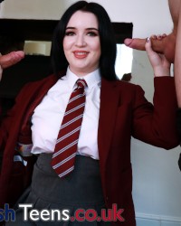 Lana Harding Gets Spitroasted For The First Time photo