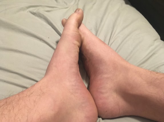 morning wood and feet