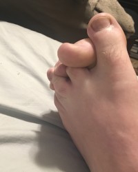 morning wood and feet photo