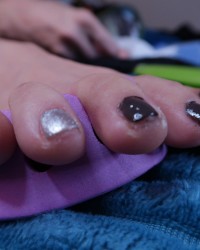 Nail Painting (Gray) photo