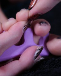 Nail Painting (Gray) photo