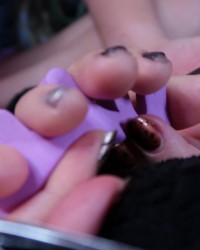 Nail Painting (Gray) photo