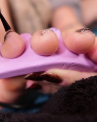 Nail Painting (Gray) photo