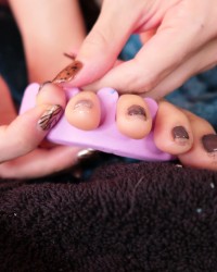 Nail Painting (Gray) photo