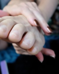 Nail Painting (Gray) photo