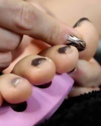 Nail Painting (Gray) photo