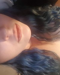 Blue haired lily powersson photo