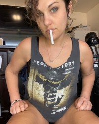 Smoking Rocker Milf photo