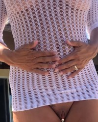 Cait’s Pussy Peaking Out photo